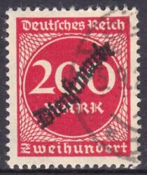 1923  Dienstmarke: Freimarken mit Aufdruck