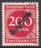 1923  Dienstmarke: Freimarken mit Aufdruck
