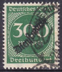 1923  Dienstmarke: Freimarken mit Aufdruck