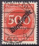 1923  Dienstmarke: Freimarken mit Aufdruck