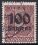 1923  Dienstmarke mit neuem Wertaufdruck