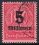 1923  Dienstmarke mit neuem Wertaufdruck