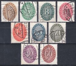 1927/33  Dienstmarken: Wertziffern im Oval