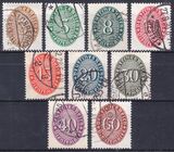 1927/33  Dienstmarken: Wertziffern im Oval
