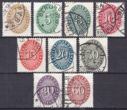 1927/33  Dienstmarken: Wertziffern im Oval