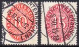 1927/33  Dienstmarken: Wertziffern im Oval