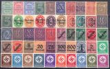 1903/44  50 versch. Dienstmarken