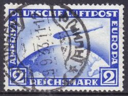 1928  Flugpostmarke: Luftschiff "Graf Zeppelin" LZ 127