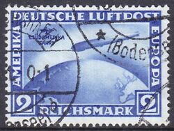1930  Flugpostmarke: . Sdamerikafahrt von Luftschiff LZ 127