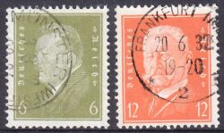 1932  Freimarken: Reichspräsidenten