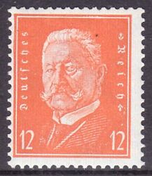 1932  Freimarke: Paul von Hindenburg