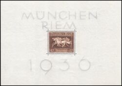 1936  Galopprennen "Das Braune Band von Deutschland" - Block