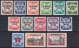 1939  Freimarken von Danzig mit Aufdruck "Deutsches...