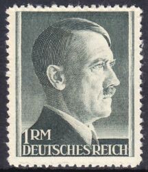 1942  Freimarken: Adolf Hitler mit Perfix-Zähnung