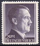 1942  Freimarken: Adolf Hitler mit Perfix-Zhnung