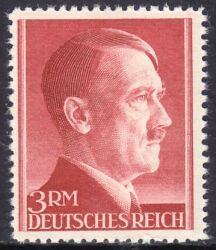 1942  Freimarken: Adolf Hitler mit Perfix-Zähnung