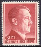 1942  Freimarken: Adolf Hitler mit Perfix-Zhnung