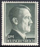 1942  Freimarken: Adolf Hitler mit Zhnung K 14