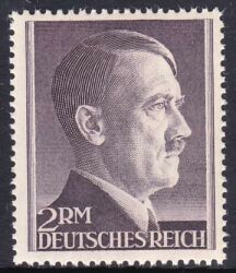 1942  Freimarken: Adolf Hitler mit Zähnung K 14