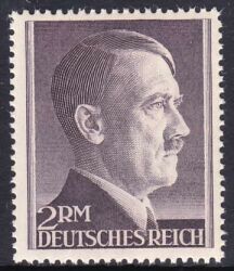 1942  Freimarken: Adolf Hitler mit Zhnung K 14