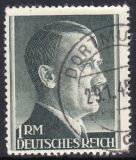 1942  Freimarken: Adolf Hitler mit Perfix-Zähnung
