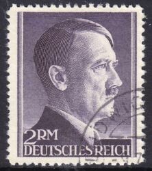 1942  Freimarken: Adolf Hitler mit Perfix-Zhnung