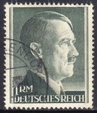 1942  Freimarken: Adolf Hitler mit Zhnung K 14