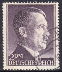 1942  Freimarken: Adolf Hitler mit Zähnung K 14