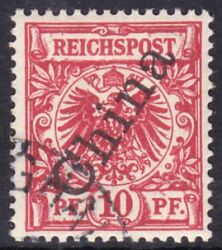 China - 1898  Freimarke mit diagonalem Aufdruck