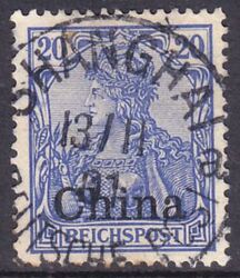China - 1901  Reichspost-Ausgabe mit Aufdruck