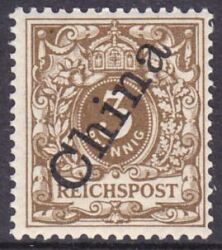 China - 1898  Freimarke mit diagonalem Aufdruck