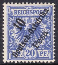 Deutsch-Ostafrika - 1896  Freimarke Deutsches Reich mit Aufdruck