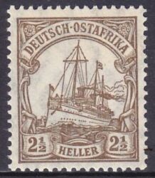 Deutsch-Ostafrika - 1905  Schiffszeichnung mit Wz.