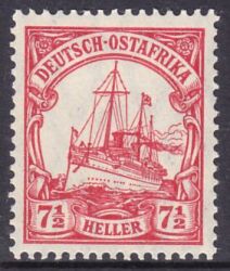 Deutsch-Ostafrika - 1905  Schiffszeichnung mit Wz.