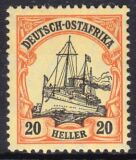 Deutsch-Ostafrika - 1905  Schiffszeichnung mit Wz.