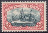 Deutsch-Ostafrika - 1905  Schiffszeichnung mit Wz.