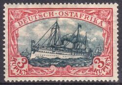 Deutsch-Ostafrika - 1905  Schiffszeichnung mit Wz.