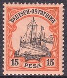 Deutsch-Ostafrika - 1901  Freimarke: Kaiseryacht