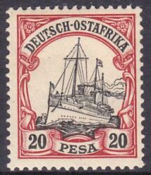 Deutsch-Ostafrika - 1901  Freimarke: Kaiseryacht
