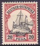Deutsch-Ostafrika - 1901  Freimarke: Kaiseryacht