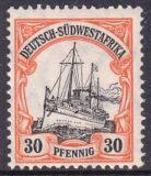 Deutsch-Südwestafrika - 1906  Schiffszeichnung mit Wz.
