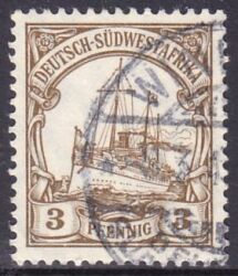 Deutsch-Südwestafrika - 1906  Schiffszeichnung mit Wz.