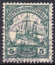 Deutsch-Südwestafrika - 1906  Schiffszeichnung mit Wz.