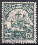 Deutsch-Südwestafrika - 1906  Schiffszeichnung mit Wz.