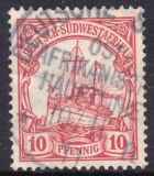 Deutsch-Südwestafrika - 1906  Schiffszeichnung mit Wz.