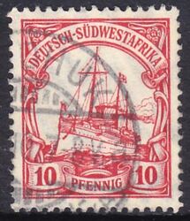 Deutsch-Sdwestafrika - 1906  Schiffszeichnung mit Wz.