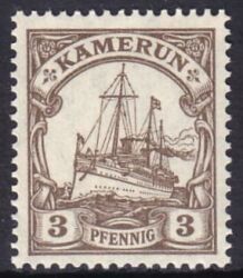 Kamerun - 1905  Schiffszeichnung mit Wz.
