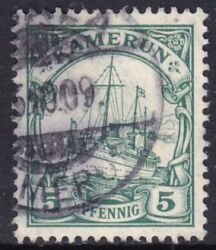 Kamerun - 1905  Schiffszeichnung mit Wz.