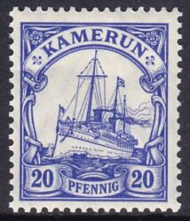 Kamerun - 1905  Schiffszeichnung mit Wz.