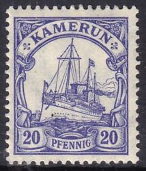 Kamerun - 1905  Schiffszeichnung mit Wz.